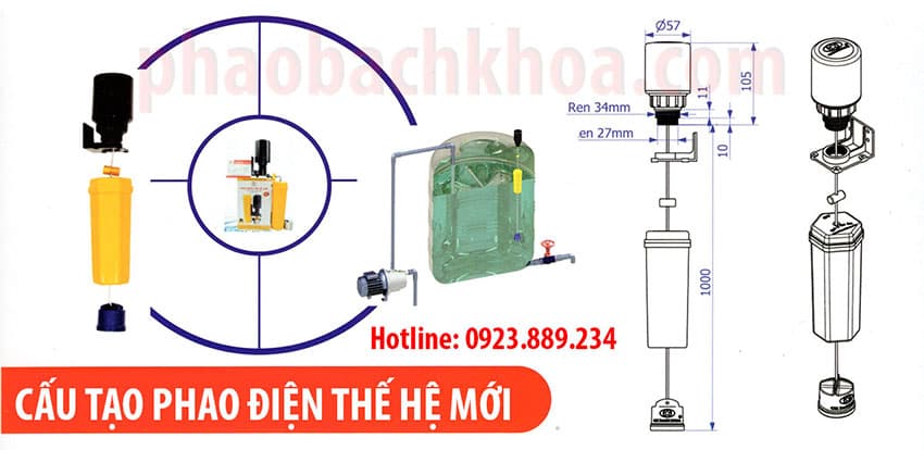 Phao Điện Bách Khoa Đóng Ngắt Máy Bơm Nước Tự Động
