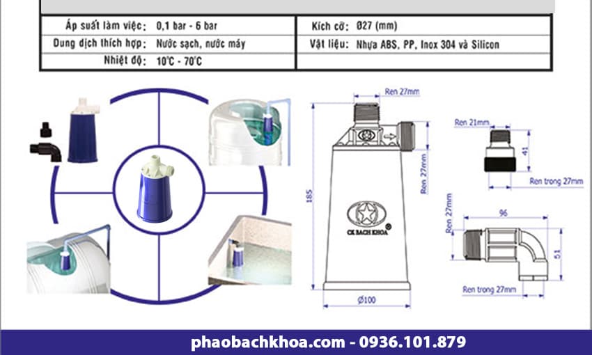 Cấu tạo phao cơ Bách Khoa phiên bản mới và nguyên lý hoạt động