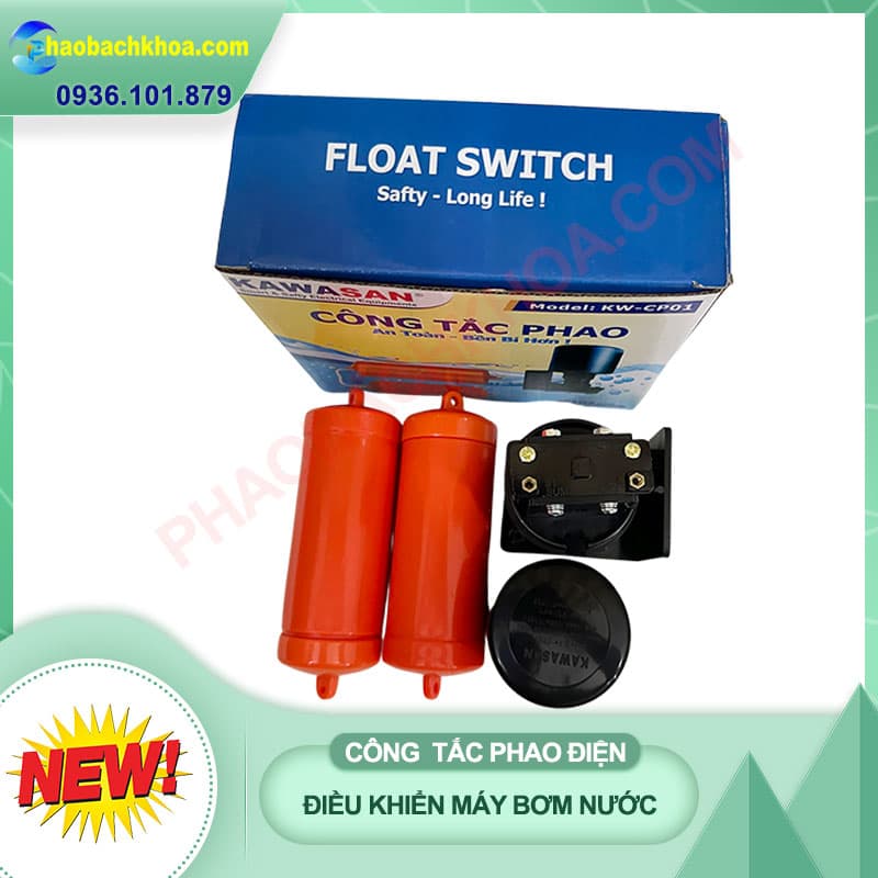 Công tắc phao điện bồn nước công suất 750w, 15A