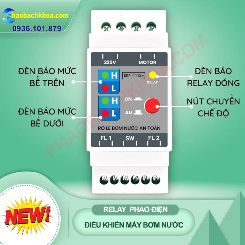 Rơ le phao điện đa năng công suất 2HP