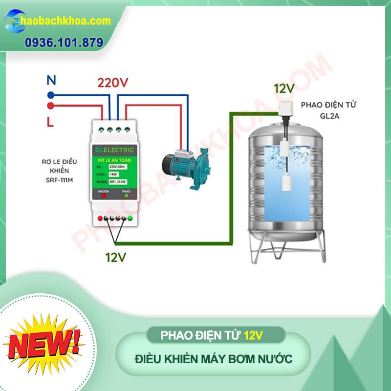 Phao điện tử thế hệ mới 12V Công suất 1000w