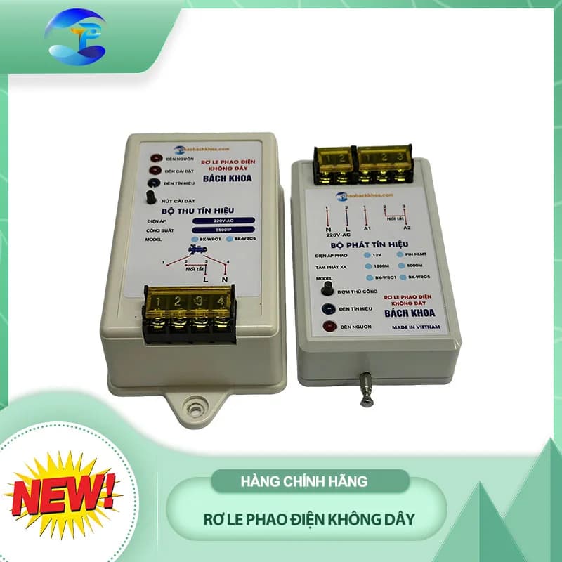 Rơ le phao điện không dây Bách Khoa