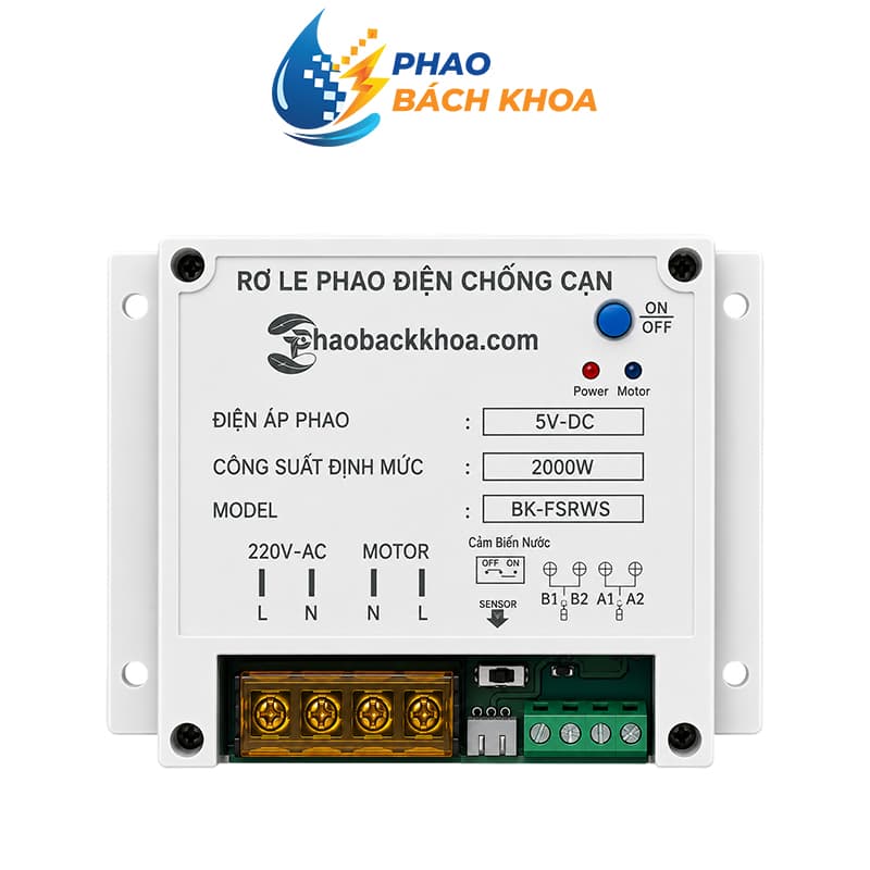 Rơ le phao điện 5V-DC Bách Khoa