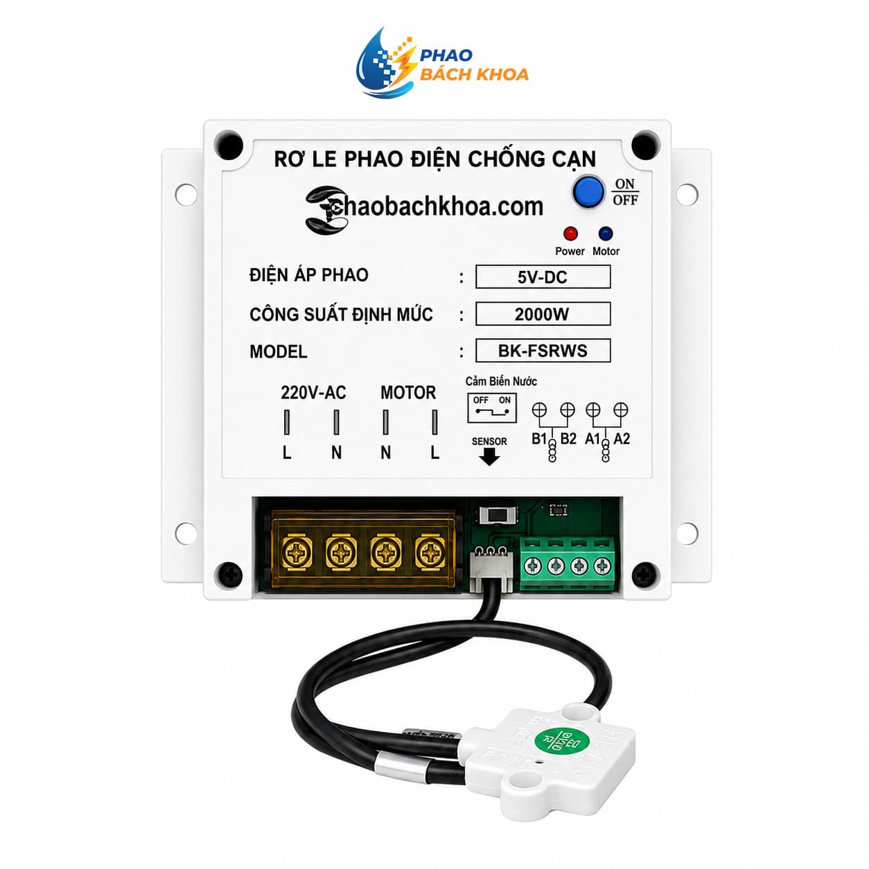 Rơ Le Chống Cạn Cảm Biến Nước 5V-DC Chống cháy máy bơm