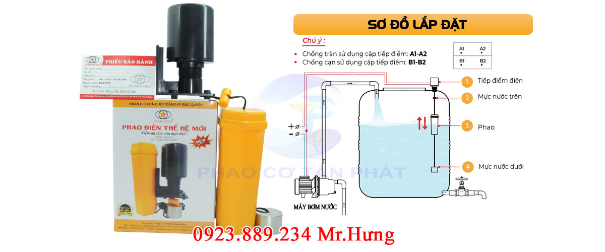 Cách lắp đặt phao điện thế hệ mới