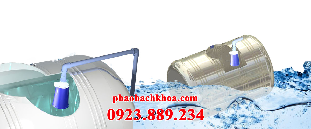 Phao cơ cho bồn nằm ngang