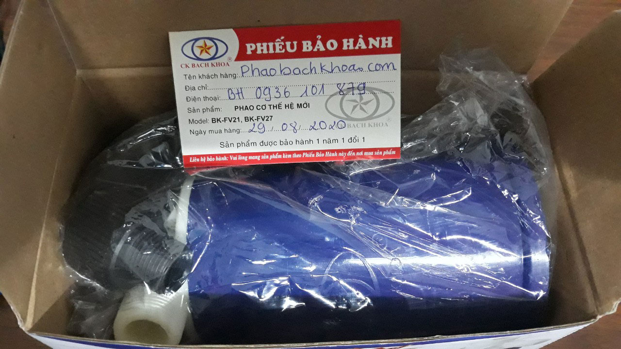Phiếu Bảo Hành Phao Bách Khoa