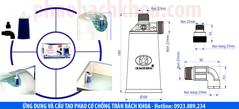 Cấu tạo và ứng dụng phao cơ thông minh phi 27
