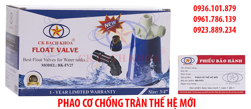 Phao Cơ Chống Tràn Thế Hệ Mới Màu Xanh