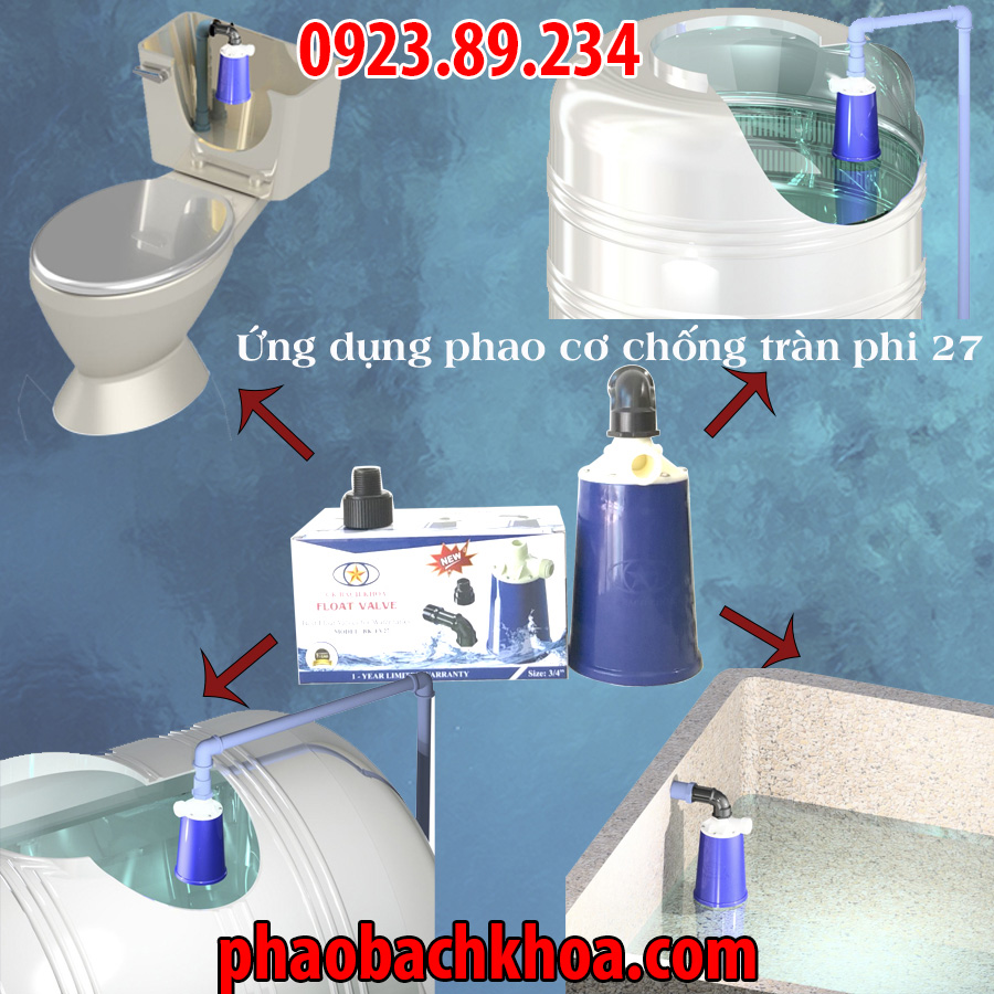 Ứng Dụng Phao Cơ Chống Tràn Mini