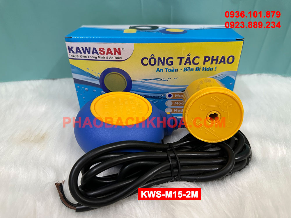 Công tắc phao bơm nước tự động KWS-M15-2m