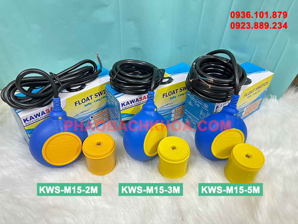 Phao điện máy bơm chìm Kawasan 2m 3m và 5m