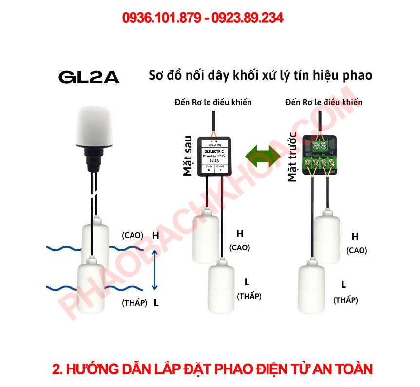Sơ đồ nối dây sử lý tín hiệu phao