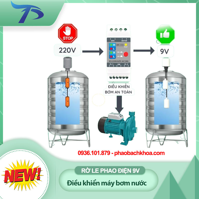 Rờ le phao điện an toàn 9V