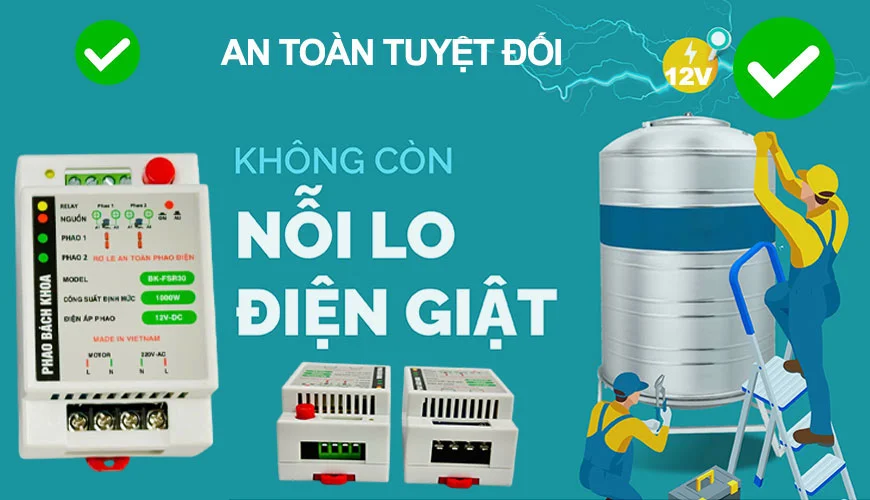 Role phao điện Bách Khoa 12v