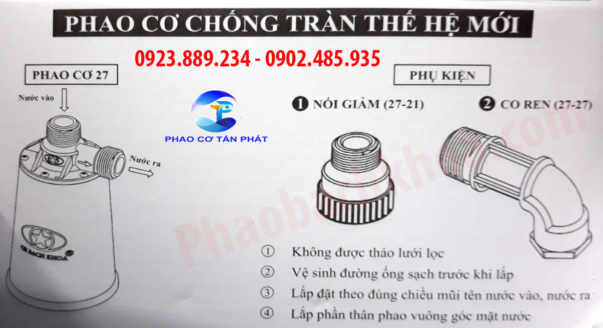Phao cơ chống tràn thế hệ mới