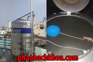 Bồn nước bị tràn