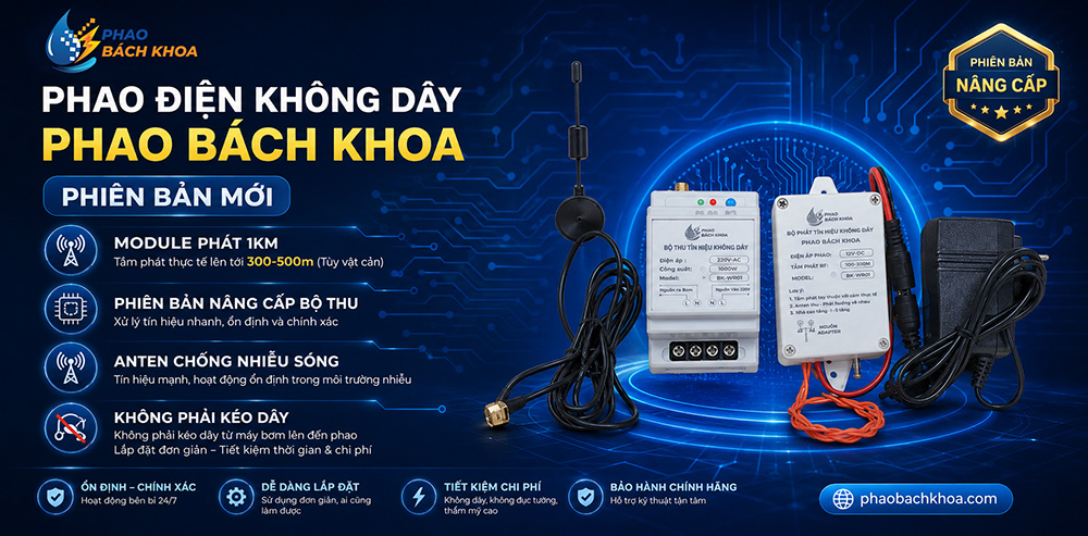 Phao Điện Không Dây Bách Khoa 1 Phao điện không dây Bách Khoa