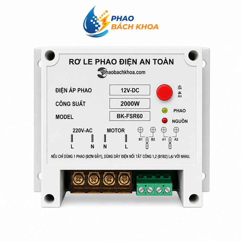 Rơ le phao điện an toàn 60A 12V-DC