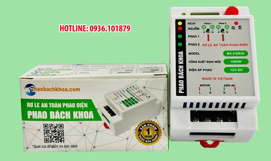 Rơ le phao điện an toàn Bách Khoa 12v chịu tải max 30A 1 Rơ le an toàn phao điện Bách Khoa 30A