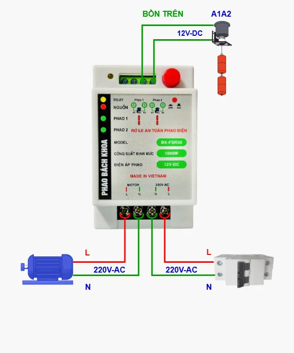 Phao điện 12V Bách Khoa