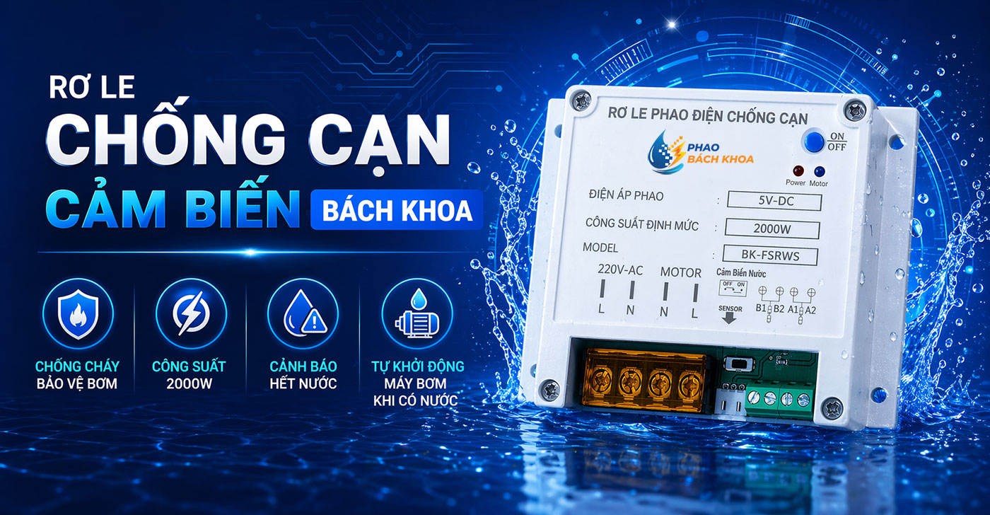 Rơ l chống cạn cảm biến 60A